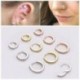 Ezüst-10mm - Septum Clicker Piercing ajakporc Tragus fülgyűrű karika csapok fülbevaló ékszerész
