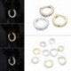 Ezüst-6mm - Septum Clicker Piercing ajakporc Tragus fülgyűrű karika csapok fülbevaló ékszerész