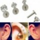 4mm - 16G CZ drágakő kerek Tragus ajakgyűrű Monroe fülporcos fülbevaló piercing punk