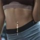 * 5 Arany - CZ súlyzó hasi gomb köldökgyűrű női kristályvirág testpiercing ékszerek