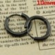 * 30 Fekete 10mm - Női egyszerű nagy karika fülbevalók vékony fém kötél nagy karikás szív ezüst ékszerek