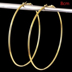 Arany 8mm - 925 ezüst karika fülbevaló nagy karimás hálófülkével 8cm 10cm női ajándék Egyesült Királyságban