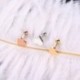 Arany - 2db Piercing Tragus fülbevaló porc Helix szív alakú fülbevalók ékszer ajándék