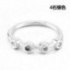 Ezüst-4 kövek - Virágos orrgyűrű Daith piercing porc karika septum gyűrűk Tragus fül ékszerek!