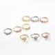 Ezüst-4 kövek - Virágos orrgyűrű Daith piercing porc karika septum gyűrűk Tragus fül ékszerek!