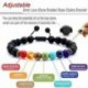 * 7 - 7 csakra kristály lávakő karkötő gyógyító gyöngyök ékszerek Mala Reiki szorongás