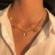 5-pillangó / arany - Divat női arany ezüst pillangó medál nyaklánc choker lánc ékszerek USA