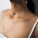 1-pillangó / ezüst - Divat női arany ezüst pillangó medál nyaklánc choker lánc ékszerek USA