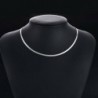 Ezüst - 925 Sterling ezüst lapos kígyócsont lánc nyaklánc férfiaknak női ékszerek @