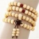* 1 Zöld - 108 gyöngy 6 mm-es fa természetes szantálfa-buddhista Buddha ima gyöngy Mala karkötő