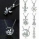 * 5 - 925 ezüst kristály cirkon medál choker lánc nyaklánc női báj ékszer ajándék