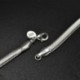 18 hüvelyk - 925 sterling szilárd ezüst 6 mm-es lapos kígyólánc férfi női nyaklánc 16 - 24 hüvelyk