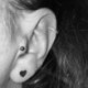 A - Ezüst Huggie Hoop fülbevaló fülpiercing Helix porc Tragus EarStud orrgyűrű