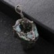 Nincs szín - Természetes pakolás szivárvány titán kristály-Achát Druzy Quartz Geode barkácsfüggő gyöngy