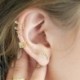 Ezüst- 12db / készlet - 6 pár női férfi fül mandzsettagombos fülbevaló szett nincs piercingkapocs porc fülbillentyűvel