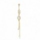 Nincs szín - Strassz testpiercing Dangle Crystal Navel hasgombos rúd súlyzó gyűrűk Új