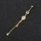 Nincs szín - Strassz testpiercing Dangle Crystal Navel hasgombos rúd súlyzó gyűrűk Új