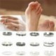 Nincs szín - 12PC-k / szett Celebrity Simple Toe Ring divat női állítható lábú strand ékszerek