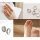 Nincs szín - 12PC-k / szett Celebrity Simple Toe Ring divat női állítható lábú strand ékszerek