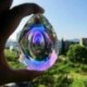 63mm - Varázslatos szivárvány kristály napernyős csillár lámpa függő medál lakberendezési CA