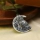 Nincs szín - Istennő Félhold Hold bagoly medál nyaklánc Wicca Pentagram pogány amulett talizmán