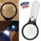 Nincs szín - 3LED Light 45X kézi nagyító olvasó nagyító lencse ékszer nagyító USA