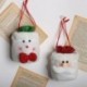 Hóember - 1X karácsonyi gyerek ajándék cukorka táska Mikulás hóember jávorszarvas tároló táska karácsonyi