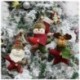 Hóember * 2 - Karácsonyi ajándék Mikulás hóember dísz fesztivál party Xmas Tree Decor Doll