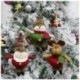 Hóember * 2 - Karácsonyi ajándék Mikulás hóember dísz fesztivál party Xmas Tree Decor Doll