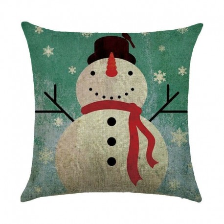 * 19 - Karácsonyi párnahuzat Mikulás pamut vászon kanapé autó dobó párnahuzat lakberendezés