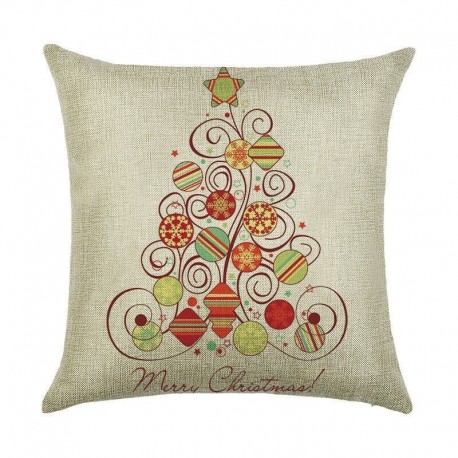 * 9 - Karácsonyi párnahuzat Mikulás pamut vászon kanapé autó dobó párnahuzat lakberendezés