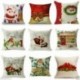* 9 - Karácsonyi párnahuzat Mikulás pamut vászon kanapé autó dobó párnahuzat lakberendezés