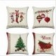 B - Karácsonyi ágynemű párnahuzat dob párnahuzat karácsony lakberendezés ünnepi ajándék ÚJ