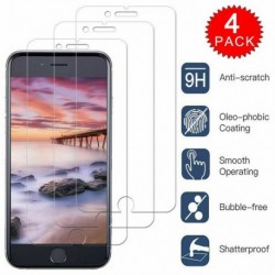 iPhone 7 (4-Pack) - Képernyővédő edzett üveg film iPhone 6 7 8 Plus X XR XS Max 11 Pro készülékhez