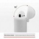 fehér - AirPods szilikon tok borító védőbőr Apple Airpod töltéshez   kulcstartó