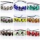 6 * - 5db SILVER MURANO GLASS BEAD Fit European Charm karkötő ékszer készítés