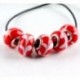 6 * - 5db SILVER MURANO GLASS BEAD Fit European Charm karkötő ékszer készítés