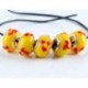 6 * - 5db SILVER MURANO GLASS BEAD Fit European Charm karkötő ékszer készítés