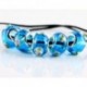 6 * - 5db SILVER MURANO GLASS BEAD Fit European Charm karkötő ékszer készítés