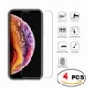 iPhone XS (4-Pack) - (4 darabos) Prémium edzett üvegüveg védőfólia iPhone X / XS / XR / XS Max