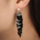 fehér - Női divat flitter fülbevalók hosszú bojt rojt Boho Dangle fülbevalók ékszerek