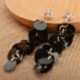 fehér - Női divat flitter fülbevalók hosszú bojt rojt Boho Dangle fülbevalók ékszerek