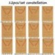 Fekete Skorpió - Unisex 12 csillagkép kézzel készített szövésű vörös karkötő karperec jó szerencsét
