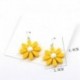 Sárga - Édes lány százszorszép virág csepp fülbevalók aranyos akril napraforgó csüngő fülbevalók ÚJ