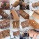 1db arany nagy karkötő - Klasszikus többrétegű nyíl csomó kristály drágakő medál lánc karkötő varázsa női szett