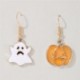 * 2 - 1 pár Halloween buli tök szellem fülcsavar dangle karika csepp fülbevaló ékszer