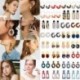 * 13 Fehér - Divat női nyilatkozat Boho geometriai nagy medál fülbevaló csüngő csepp fülbevaló