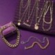 17. típus - Boho egyszerű többrétegű Choker Dainty ezüst arany kristály lánc medál nyaklánc