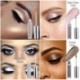 * 101 - 12 színű Eyeshadow Liquid Waterproof Glitter szemceruza csillámos smink kozmetika