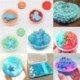 Rózsaszín   kék - Szórakoztató bolyhos Floam Slime Putty illatú, nincs Borax stresszoldó gyerekek játékjáték iszap